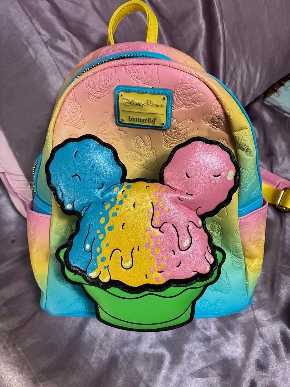 Disney Parks Loungefly Disney Eats Mickey Mouse Shaved Ice Mini Backpack